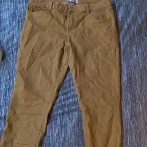 Yellow mustard jeans